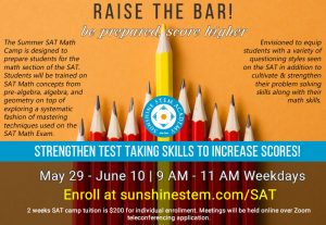 Sunshine STEM Academy SAT Math Summer Camp