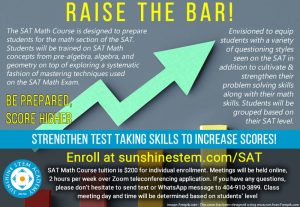 Sunshine STEM Academy -SAT Math Prep Course