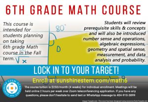 Sunshine STEM Academy - Math 6th Grade